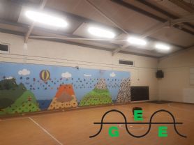 sports hall LED lighting upgrade